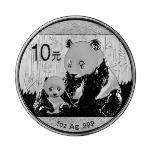 2012 China Panda Silbermünze, 1 Unze - Rückseite 2012 China Panda Silbermünze, 1 Unze - Rückseite