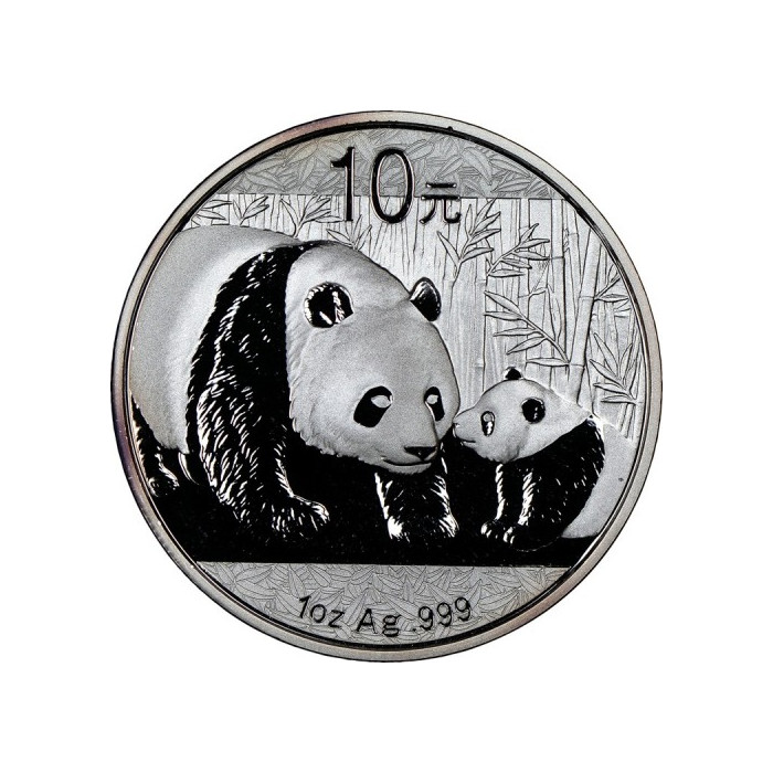 China Panda Silbermünze 2011, 1 Unze - Rückseite China Panda Silbermünze 2011, 1 Unze - Rückseite