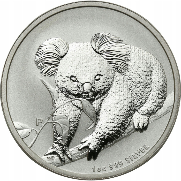 Australian Koala 2010 Silver Coin, 1 oz - reverse side Australian Koala 2010 Silver Coin, 1 oz - reverse side