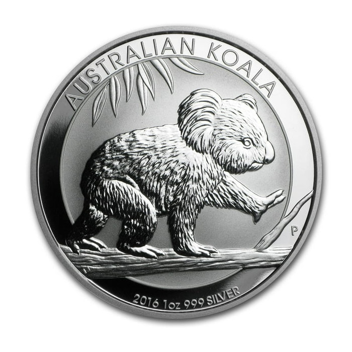 2016 Australischer Koala Silbermünze, 1 Unze - Rückseite 2016 Australischer Koala Silbermünze, 1 Unze - Rückseite