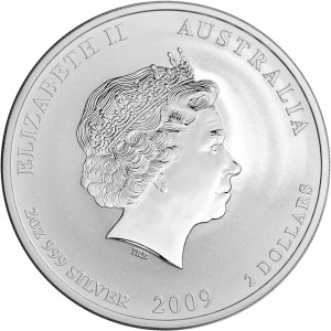 Сребрна Монета Місячна II серія Рік Бика 2009, 1 монета - 1 штука