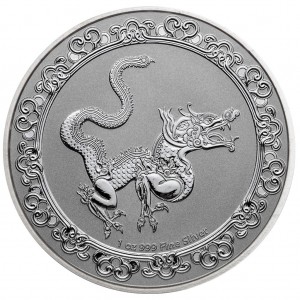 Srebrna Moneta Celestial Yellow Snake 1 oz