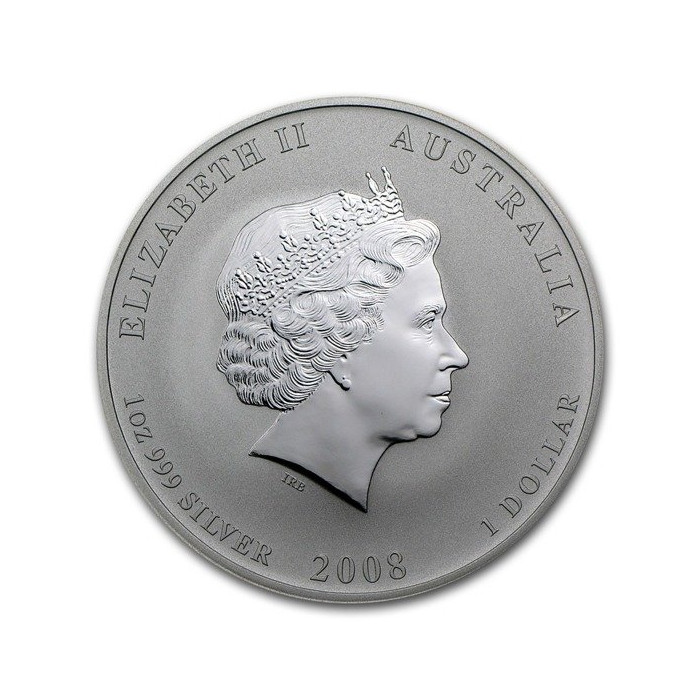 Silbermünze Lunar II: Jahr der Maus 2008, 1 oz - Vorderseite Silbermünze Lunar II: Jahr der Maus 2008, 1 oz - Vorderseite
