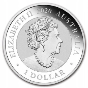 2020 Australian Swan Silver Coin, 1 oz - reverse side