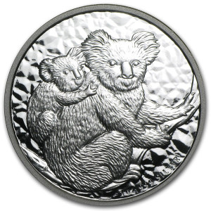 Australian Koala 2008 Silver Coin, 1 oz - reverse side