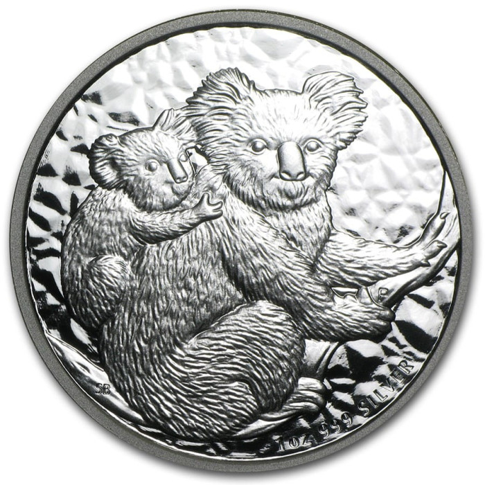 Australian Koala 2008 Silver Coin, 1 oz - reverse side