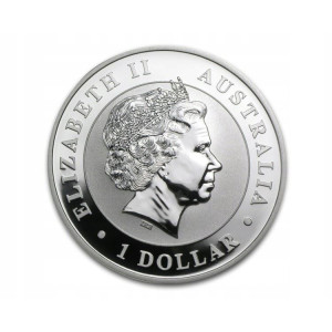 Australian Kookaburra Silver Coin 2011, 1 oz - reverse side