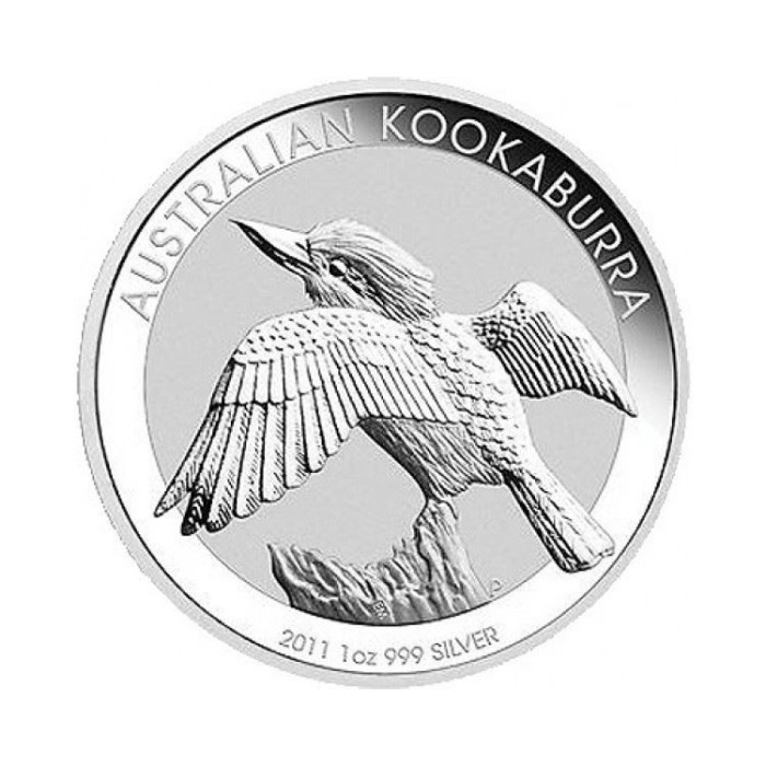 Australischer Kookaburra Silbermünze 2011, 1 Unze - Rückseite Australischer Kookaburra Silbermünze 2011, 1 Unze - Rückseite
