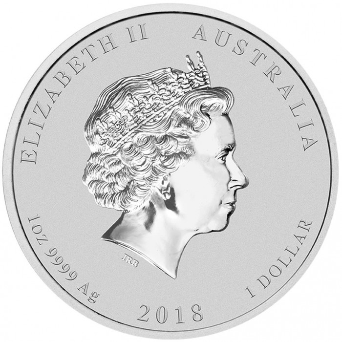 Dragon & Tiger 2018 1oz - awers