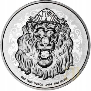 Silver Roaring Lion 2022 Coin, Niue, 1 oz - reverse