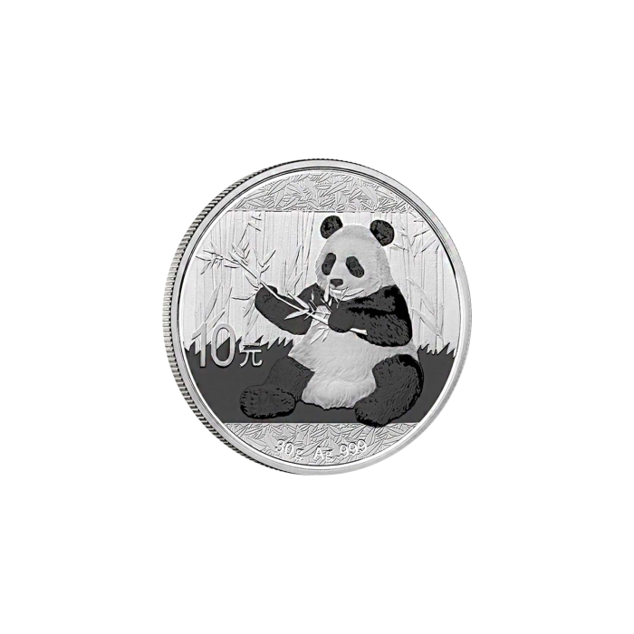 Srebrna Moneta Chińska Panda 2017, 1 uncja - rewers