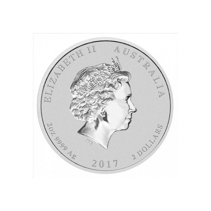 Silber Lunar II Jahr des Hahns Münze 2017, 1 oz. Silber Lunar II Jahr des Hahns Münze 2017, 1 oz.