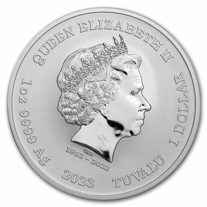 Srebrna Moneta Black Flag: The Fancy 2023, 1 uncja - awers