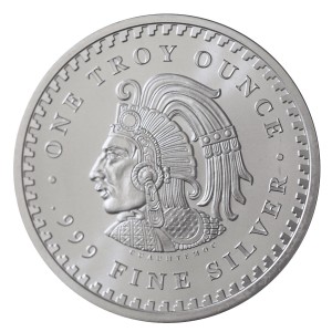 Azteken-Kalender 1oz - awers