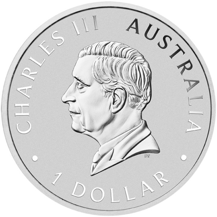 Australischer Kookaburra 2024 Silbermünze, 1 Unze - Vorderseite Australischer Kookaburra 2024 Silbermünze, 1 Unze - Vorderseite