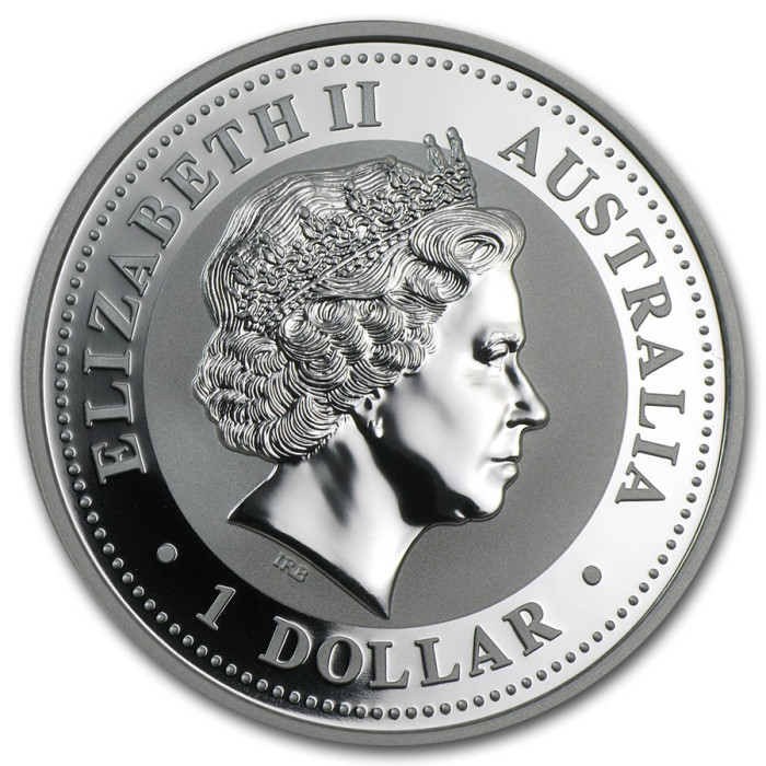 Silber Lunar I Münze: Jahr des Hundes 2006, 1 oz - Vorderseite Silber Lunar I Münze: Jahr des Hundes 2006, 1 oz - Vorderseite