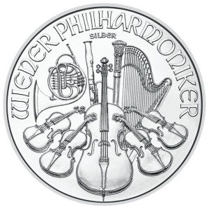 Silbermünze Wiener Philharmoniker 2024, 1 oz - Rückseite