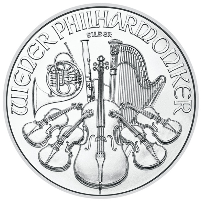 Vienna Philharmonic 2024 Silver Coin, 1 oz - reverse side