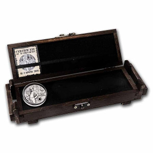 Silbermünze Die Gangster: Al Capone 2021, 2 oz - Münzkoffer