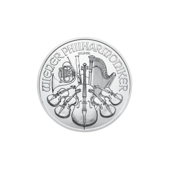 Vienna Philharmonic 2021 Silver Coin, 1 oz - reverse side