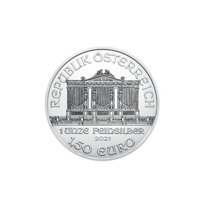 Vienna Philharmonic 2021 Silver Coin, 1 oz - obverse