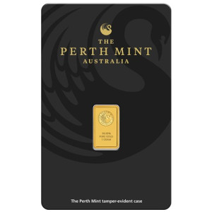 Perth Mint Kangaroo 1g Goldanlagebarren - Vorderseite