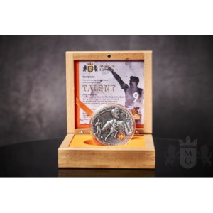 Srebrna Moneta Robert Lewandowski: Talent 2022, 2 uncje Srebrna Moneta Robert Lewandowski: Talent 2022, 2 uncje