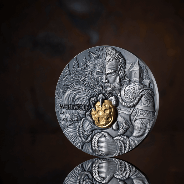 Silver Dual Essence Coin: Werewolf 2024, 2 oz.