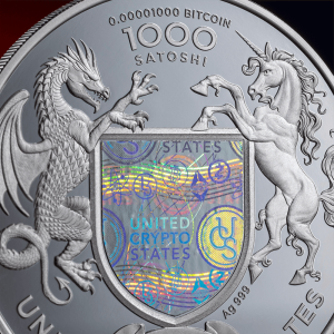 Srebrna Moneta Vereinigte Krypto Staaten Freiheit, Indianerkopf, 1 uncja awers zoom