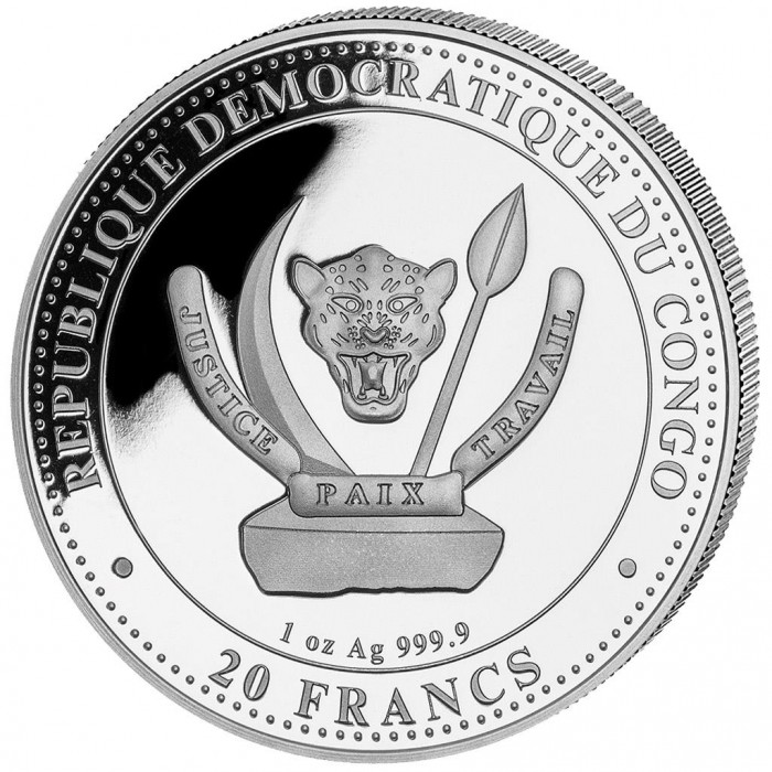 Congo Mamenchisaurus 1oz - Awers