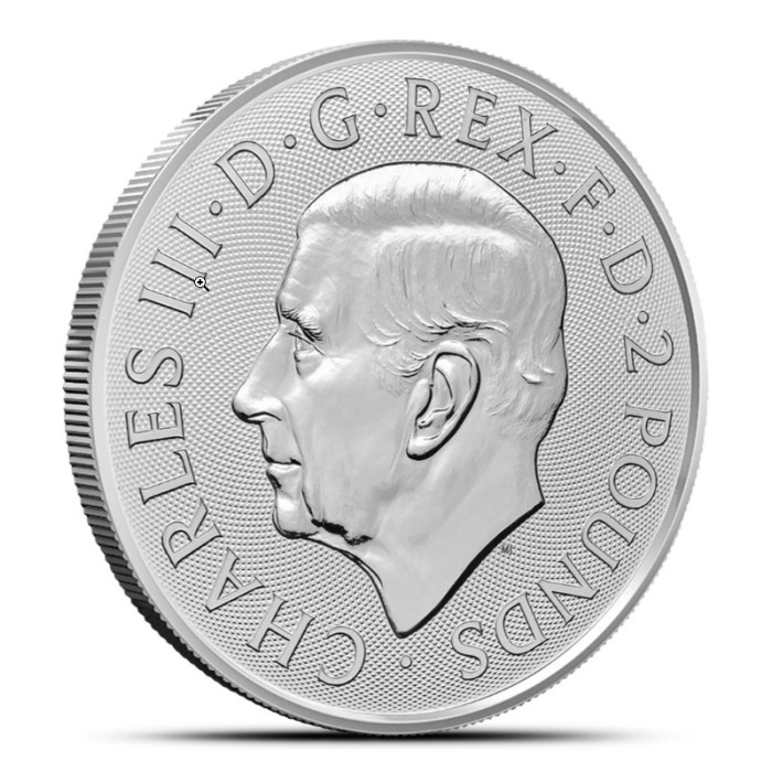 Britannia and Liberty 2024 Silver Coin, 1 oz - obverse Britannia and Liberty 2024 Silver Coin, 1 oz - obverse