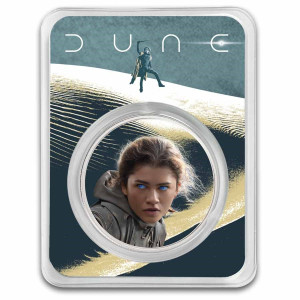 Srebrny Medal Diuna 2: Blue Eyes Chani, 1 uncja (TEP) rewers blister