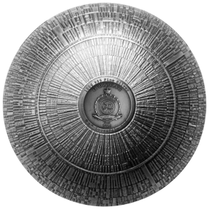 Srebrna Moneta Star Wars: Death Star 2024, 100 gramów - front