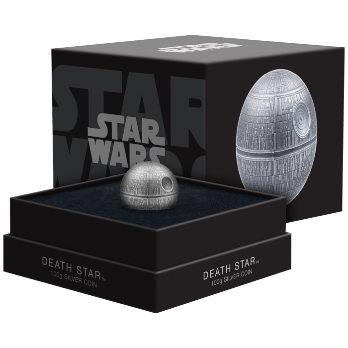 Star Wars: Death Star 2024 Silver Coin, 100 grams - box 1