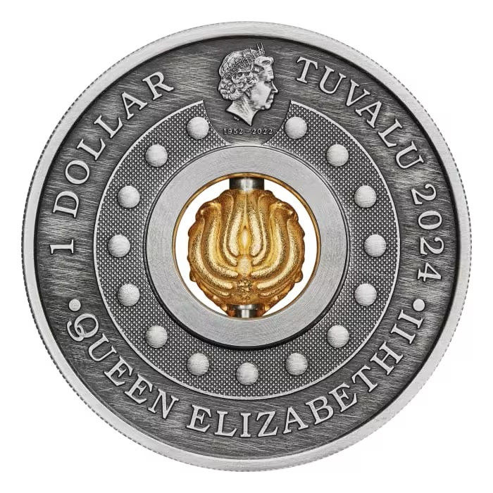 Silber Lunar III Münze: Jahr des Drachen 2024 Charm, 1 oz - Vorderseite Silber Lunar III Münze: Jahr des Drachen 2024 Charm, 1 oz - Vorderseite