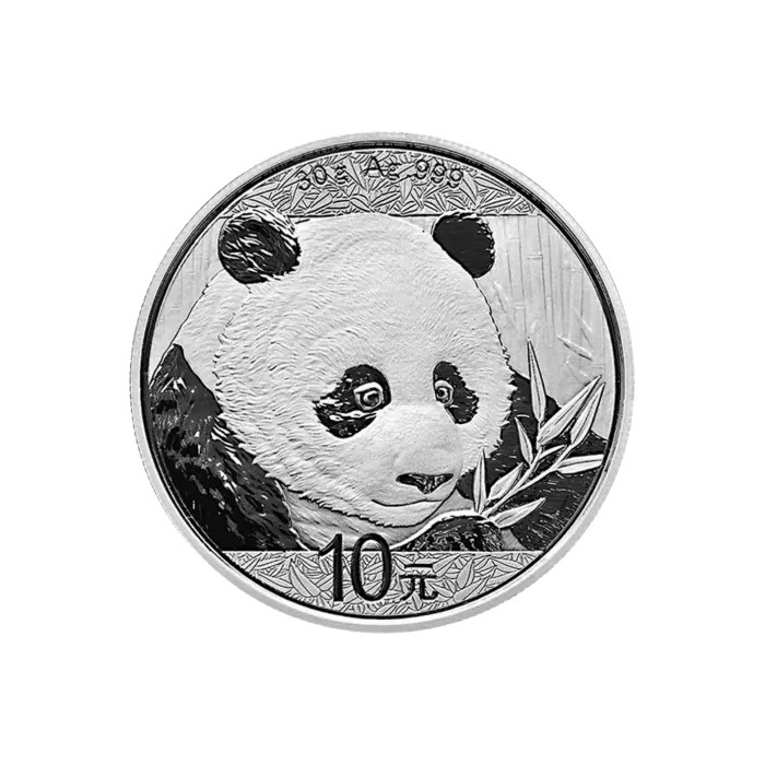 China Panda Silbermünze 2018, 30 Gramm - Rückseite China Panda Silbermünze 2018, 30 Gramm - Rückseite