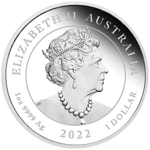 Quokka 2022 Color Proof Silbermünze, 1 Unze - Rückseite