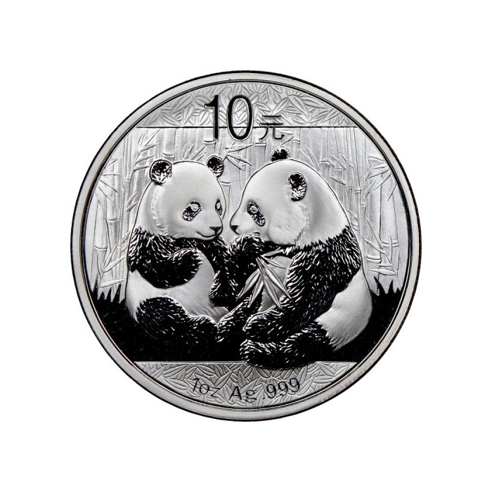 China Panda Silbermünze 2009, 1 Unze - Rückseite China Panda Silbermünze 2009, 1 Unze - Rückseite