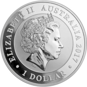 2017 Australischer Schwan Silbermünze, 1 Unze - Rückseite