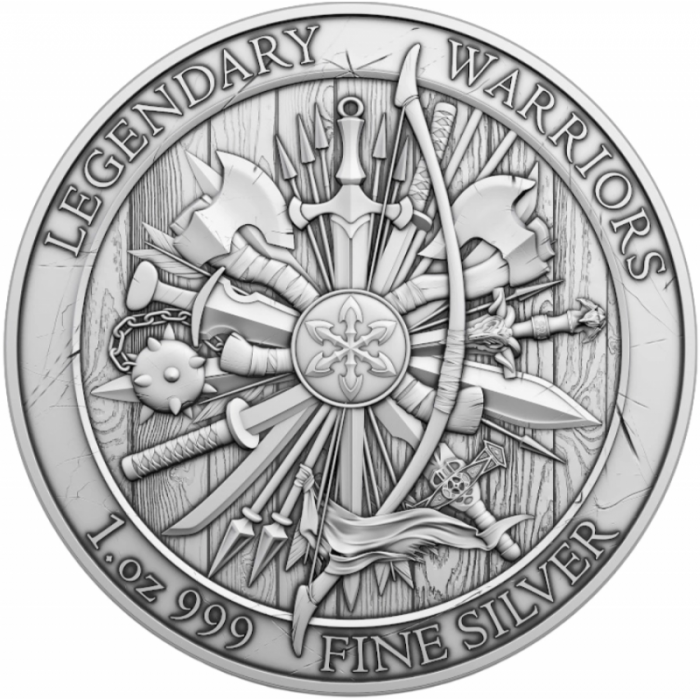 Srebrny Medal Legendary Warriors: Geronimo, 1 uncja awers