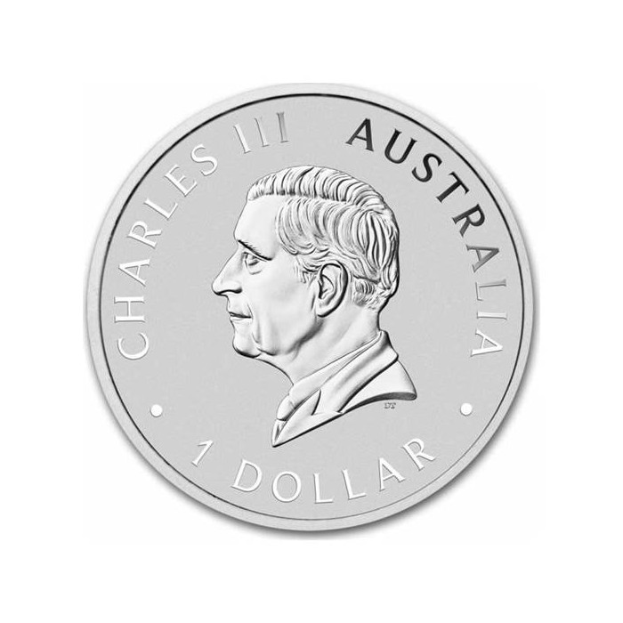 Australian Swan 2024 Silver Coin, 1 oz obverse