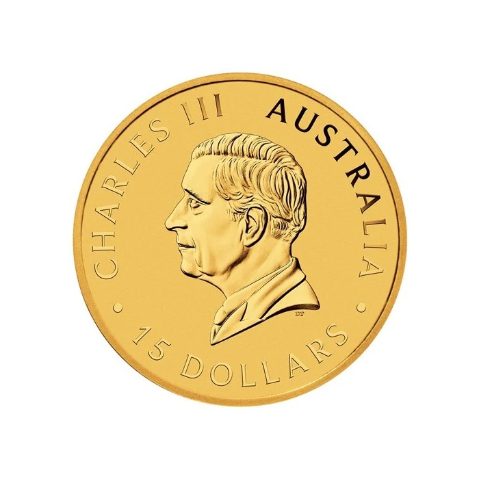 Australian Kookaburra 2024 Gold Coin, 1/10 ounce - obverse Australian Kookaburra 2024 Gold Coin, 1/10 ounce - obverse