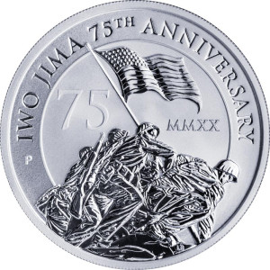 Iwo Jima 75th Anniversary 2020 Silver Coin, 1 oz