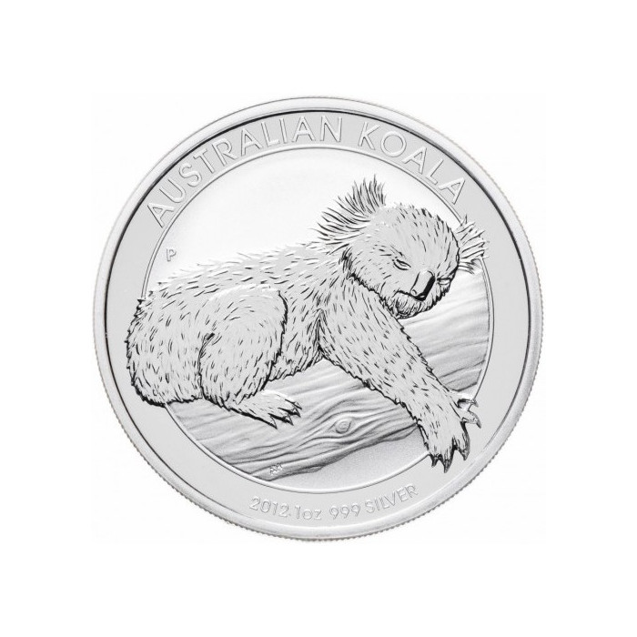 Australian Koala 2012 Silver Coin, 1 oz - reverse side