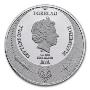 Srebrna Moneta  The Great Old One: Cthulhu 2021, 1 uncja - rewers