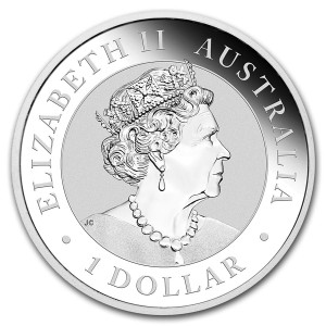 Australischer Kookaburra 2000 Silbermünze, 1 Unze - Vorderseite