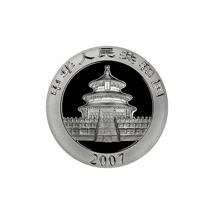 Srebrna Moneta Chińska Panda 2007, 1 uncja