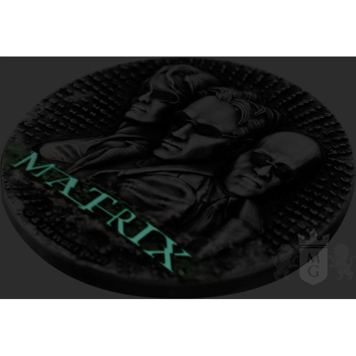Matrix 2022 Silbermünze, 2 Unzen - glühend