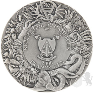 Silver coin Slavic Beasts - Alkonost 2024, 3 ounce reverse