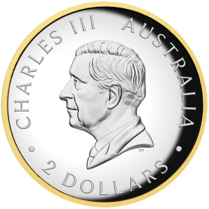 Australischer Kookaburra 2024 Proof High Relief Silbermünze, 2 Unzen - Vorderseite Australischer Kookaburra 2024 Proof High Relief Silbermünze, 2 Unzen - Vorderseite